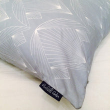 Gray Lotus Pillow Cover