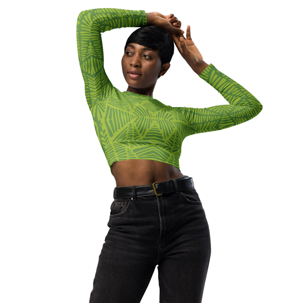 Peridot Long Sleeve Crop Top