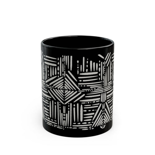 Fort Greene Black Ceramic Mug