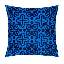 Beauty Embroidered Decorative Pillow (Peacock/Indigo)