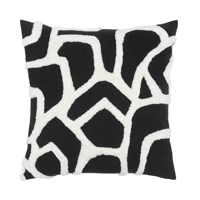 Black/White Kobo Decorative Pillow