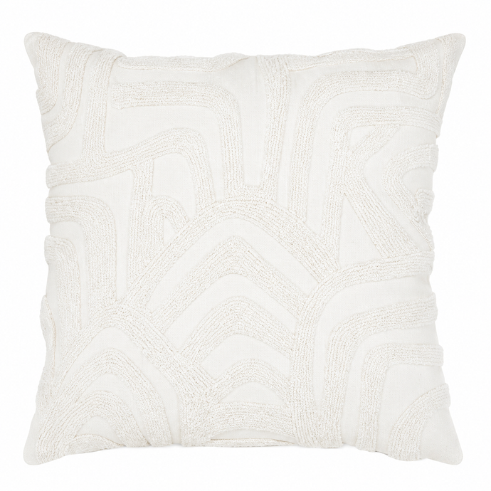 White Kobo Decorative Pillow