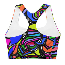 It's a Colorful Whirled Longline Sports Bra
