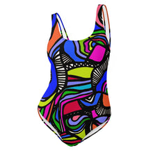 It's A Colorful Whirled One-Piece Swimsuit