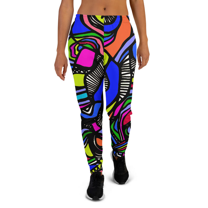 It's a Colorful Whirled Women's Joggers – Rochelle Porter Design