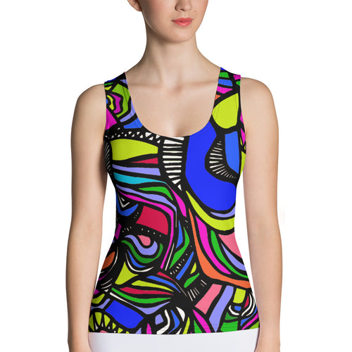 It's a Colorful Whirled Tank Top